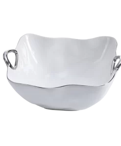 Pampa Bay SERVING HANDLE BOWL SILVER TRIM