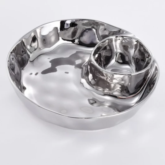 Pampa Bay SIMPLE ROUND CHIP & DIP SERVING