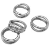 Godinger (GOD) TWISTED LOOP NAPKIN RING SET SILVER