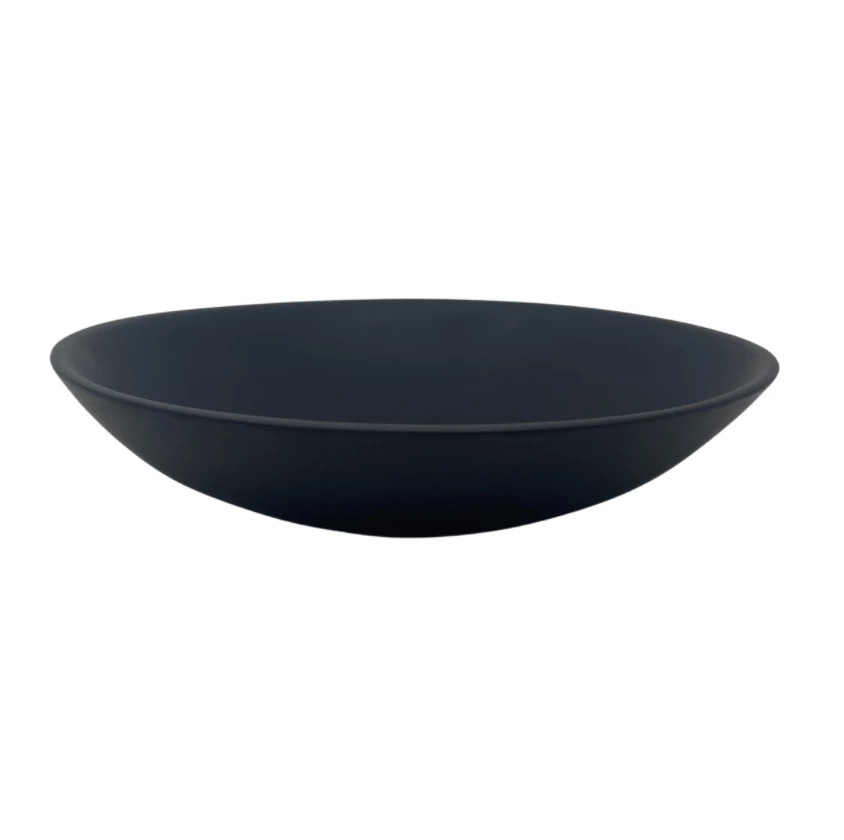 Nashi Home SERVING LUXE RESIN EVERYDAY BOWL BLACK LARGE