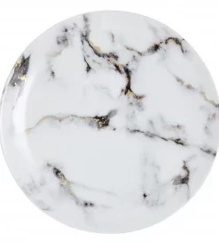 Kiyasa/Twig THE TABLE MARBLE VENICE FOG CANAPÈ PLATE SET