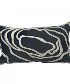 Callisto Home PILLOWS EMBROIDERED ABSTRACT PILLOW 14 X24