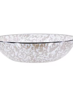 Golden Rabbit SERVING ENAMEL CATERING BOWL TAUPE