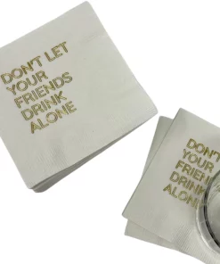 Print Appeal WINE & BAR COCKTAIL NAPKIN PACK - DON'T LET FRIENDS DRINK