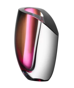 Orrefors Kosta Boda MIRAGE VASE | RED & GREY THE HOME