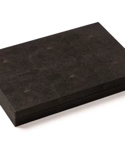 Wilouby International SHAGREEN BACKGAMMON SET | CHOCOLATE