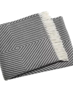 A Soft Idea GRAPHIC SQUARES THROW | VARIOUS COLORS THE HOME