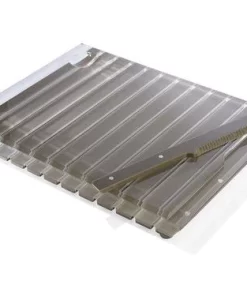 Apeloig Collection STRIPED ACRYLIC CHALLAH BOARD & KNIFE | VARIOUS JUDAICA