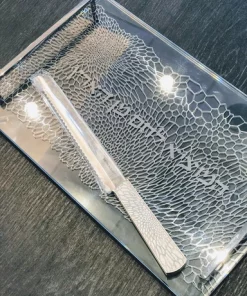 Metalace Art JUDAICA ORGANIC LACE CHALLAH KNIFE