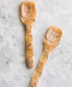 CDMX Design RESIN SIMPLE SALAD SERVER SETS 4 COLORS! SERVING