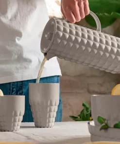 Guzzini TIFFANY PITCHER & LID TAUPE