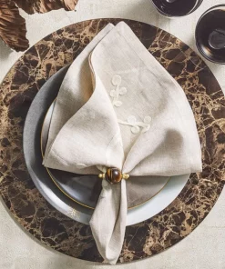 Kim Seybert MINERAL PLACEMAT BROWN THE TABLE