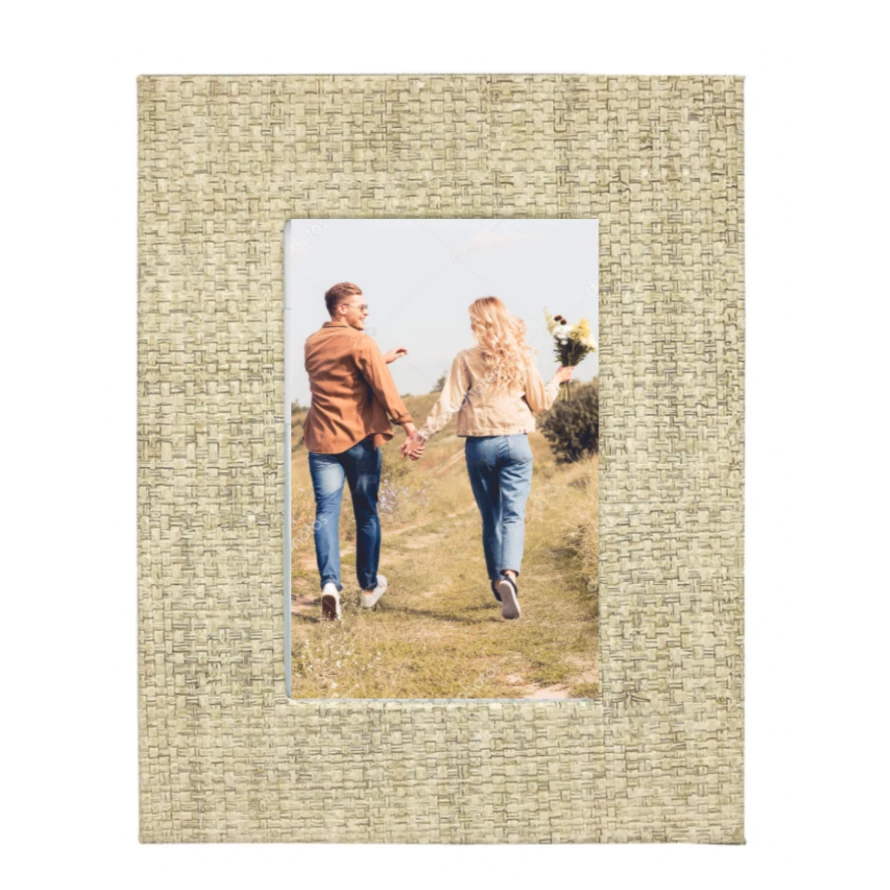 MARIPOSA FAUX GRASSCLOTH FRAME | SAND
