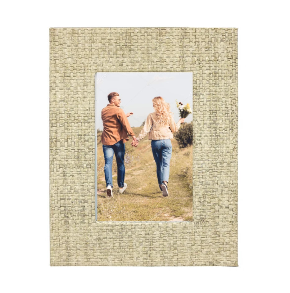 MARIPOSA FAUX GRASSCLOTH FRAME | SAND