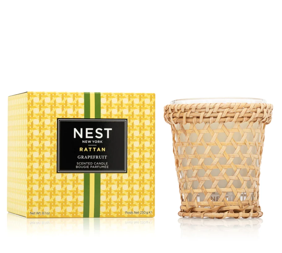 Nest Fragrances, LLC RATTAN CLASSIC CANDLE GRAPEFRUIT