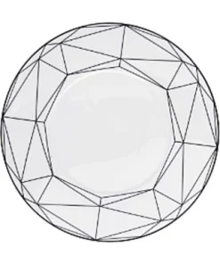 Kiyasa GEM CUT DINNERWARE | PROUNA | BLACK Or GOLD