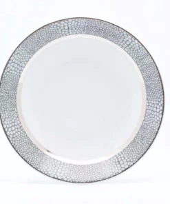 Philippe Deshoulieres BIA THE TABLE MAKASSAR GRAY & PLATINUM | ROYAL LIMOGES