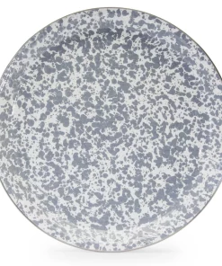 Golden Rabbit SERVING ENAMEL SWIRL TRAY GREY