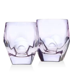 Godinger (GOD) DRINKWARE KNIGHTSBRIDGE DOF SET/ 2 AMETHYST