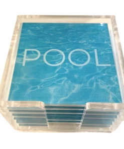 EYE CANDY POOL ACRYLIC COASTER SET | 6 PIECE