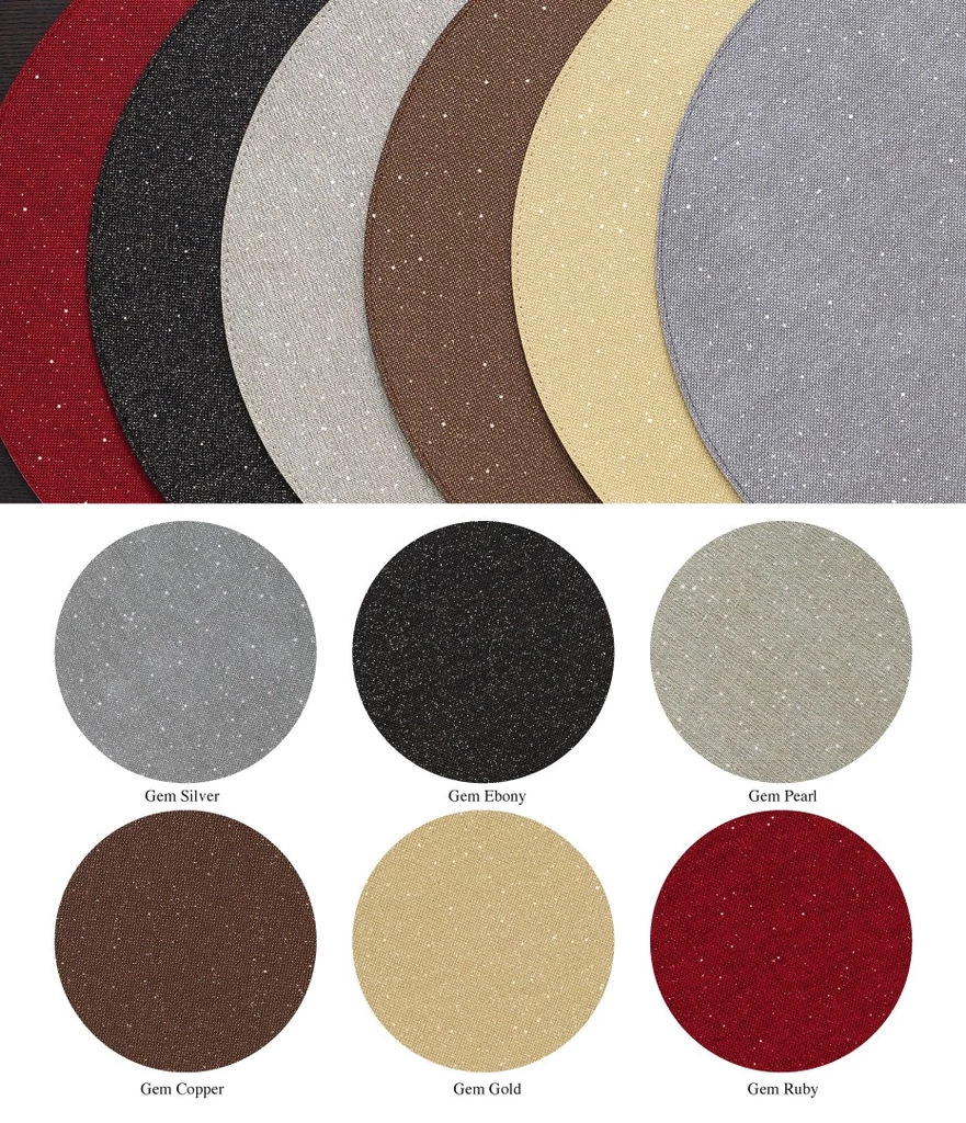 Bodrum ROUND GEM PLACEMAT SILVER