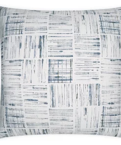 D.V. KAP Home / Canaan Company PILLOWS LINE PILLOW BLUE | 22 X 22