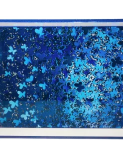 EYE CANDY BLUE BUTTERFLIES SERVING TRAY EYE CANDY ACRYLIC By CH