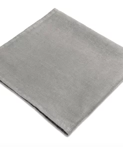 LINEN SATEEN NAPKIN SET GREY | L'OBJET THE TABLE