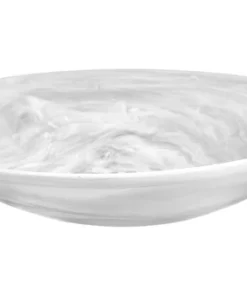 Nashi Home SWIRL RESIN EVERYDAY BOWL WHITE