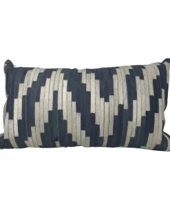 Callisto Home CHEVRON HIDE PILLOW 14 X 24