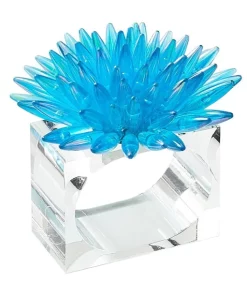 Kim Seybert MIRAGE NAPKIN RING BLUE THE TABLE