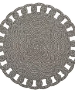 Blue Pheasant ARIA BEADED SILVER PLACEMAT