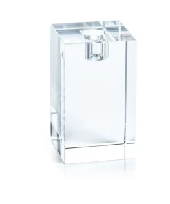 Zodax CANDLELIGHT CRYSTAL SQUARE TAPER CANDLEHOLDERS