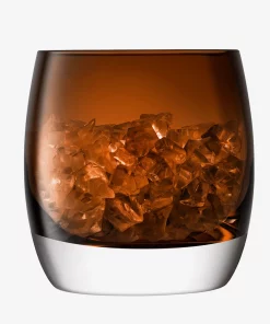 LSA International WHISKEY CLUB ICE BUCKET | BROWN AMBER