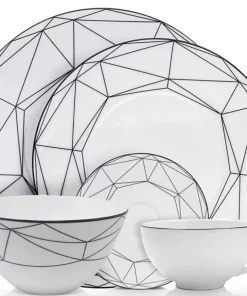 Kiyasa GEM CUT DINNERWARE | PROUNA | BLACK Or GOLD