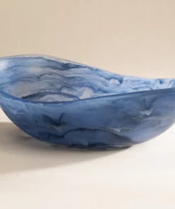 CDMX Design ALMOND RESIN BOWL AZUL