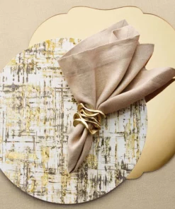 Kim Seybert FLUX NAPKIN GOLD