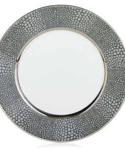 Philippe Deshoulieres BIA THE TABLE MAKASSAR GRAY & PLATINUM | ROYAL LIMOGES