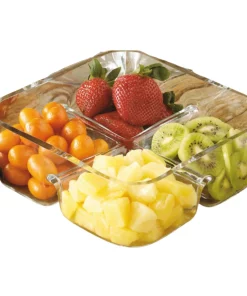 Majestic Gifts/Barski RELISH FOUR PART DISH SERVING