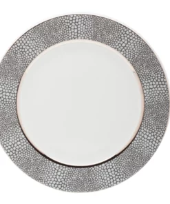 Philippe Deshoulieres BIA THE TABLE MAKASSAR GRAY & PLATINUM | ROYAL LIMOGES