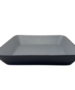 MooMoo Designs LEATHER SQUARE BOWLS GREY
