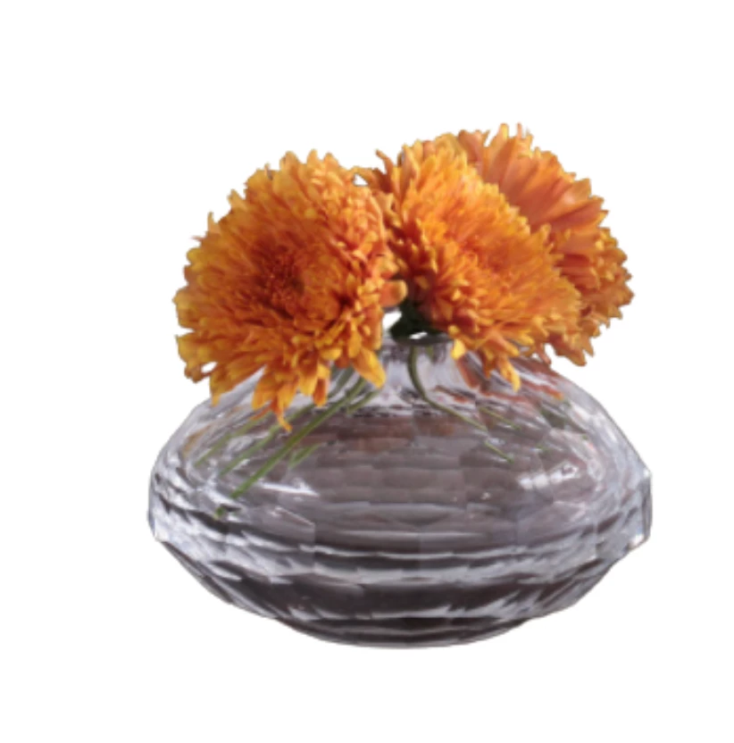 Beatriz Ball FACETED BUD VASE | CLEAR | SHORT THE HOME