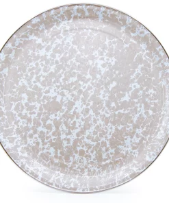 Golden Rabbit SWIRL SERVING TRAY TAUPE-