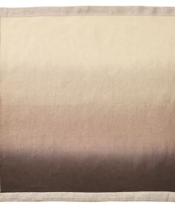 Kim Seybert DIP DYE NAPKIN TAUPE & BARK