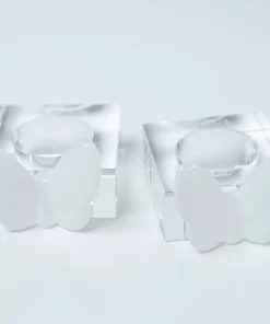 Rose Petal NY BUTTERFLY NAPKIN RING SET OF 4 THE TABLE