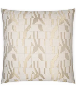 D.V. KAP Home / Canaan Company PILLOWS DUET PILLOW CREAM & GOLD | 22 X 22