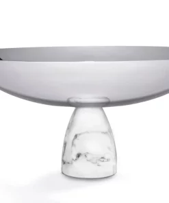 RabLabs / Anna SERVING COLUNA CARRARA MARBLE FRUIT BOWL