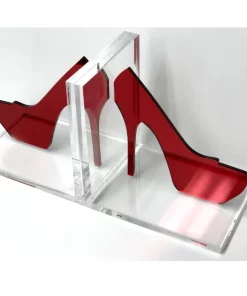 EYE CANDY BOOKS & BOOKENDS STILETTO HIGH HEEL BOOKENDS | RED MIRROR
