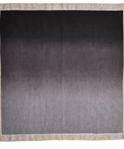 Kim Seybert THE TABLE DIP DYE NAPKIN GREY & BLACK