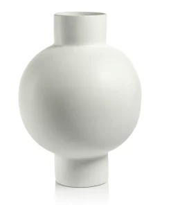 Zodax ORA STONEWARE VASE | WHITE